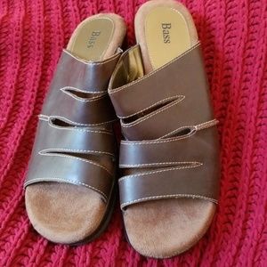 G.H. Bass Brown Wedge Sandals, size 11